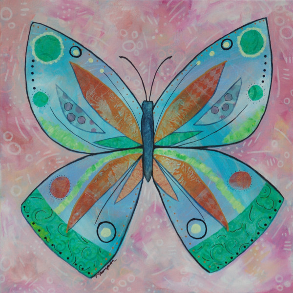 Butterfly #3 Psalm 34:1-10 by Tracy Steel Thompson