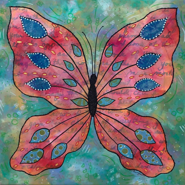 Butterfly #9 Psalm 8 by Tracy Steel Thompson