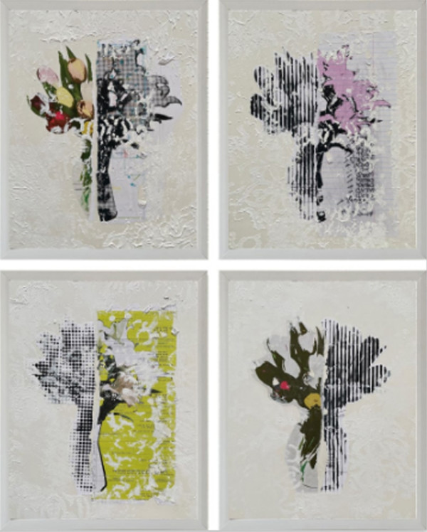 Floral Bouquet set of 4 by Tina Psoinos
