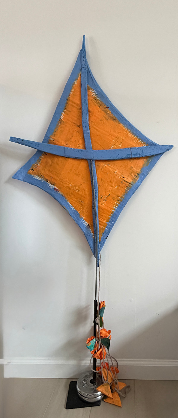 Kite Orange Blue by Tina Psoinos