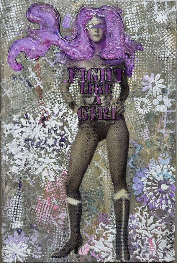 Wonder Woman Purple_Fight Like a Girl by Tina Psoinos