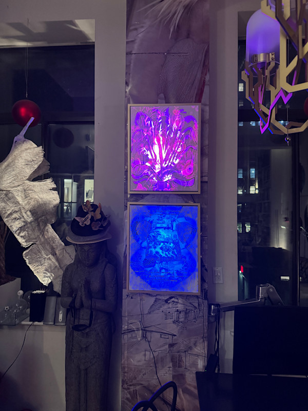 Vessel Pink Light Sculpture by Tina Psoinos