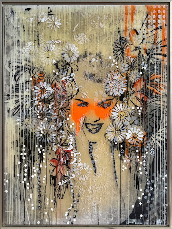 Madonna Orange_Light Sculpture by Tina Psoinos