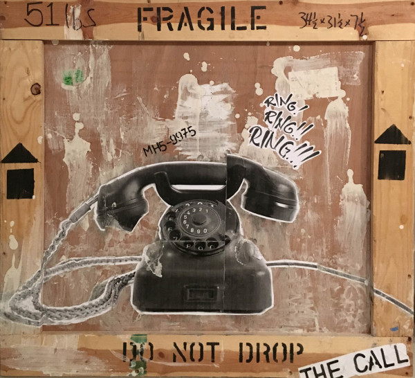 Do not drop the call (Rotary Dial Telephone) on Crate by Tina Psoinos