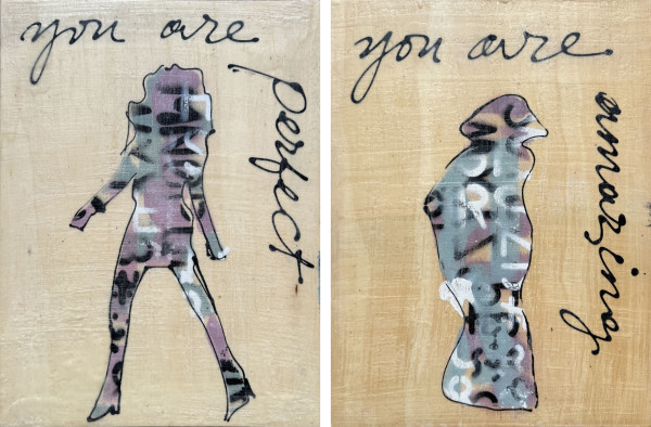 Fashion Positive (on wood) by Tina Psoinos