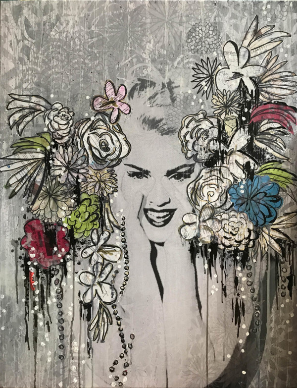 Madonna Floral 11A by Tina Psoinos