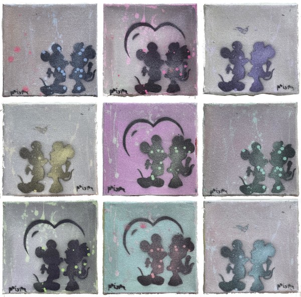 Mickey meets Minnie_ beads minis by Tina Psoinos