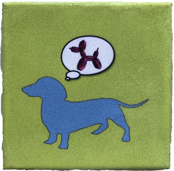 Dog Dreams of Jeff Koons Green Proof 1
