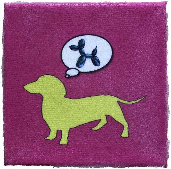 Dog Dreams of Jeff Koons Pink Proof 1