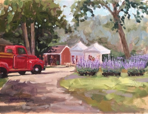 A July Day on the Farm, Lavender Pond Farm by Linda S. Marino