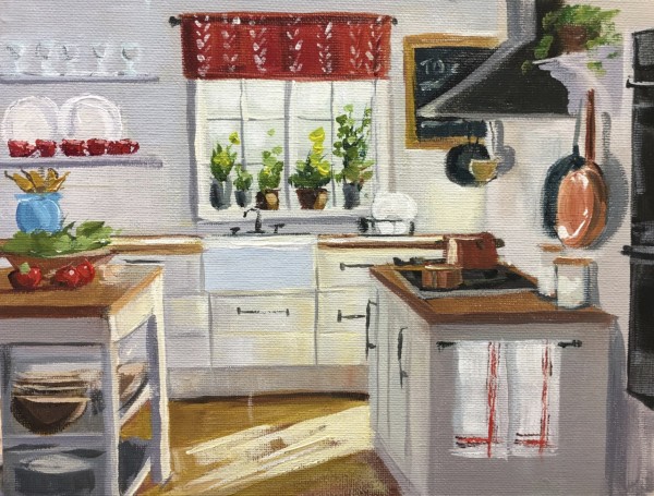Afternoon Kitchen Glow by Linda S. Marino