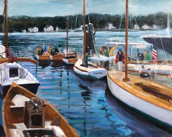 All American, Wooden Boat Show, Mystic by Linda S. Marino