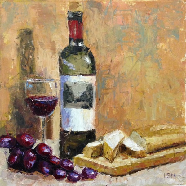 Cabernet and Baguette by Linda S. Marino