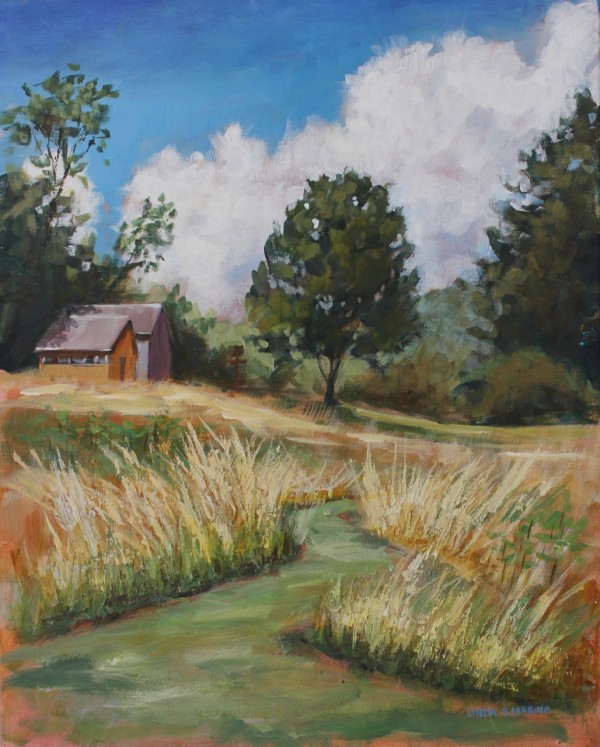 Pathway to the Barn, Rettich Preserve Madison, CT by Linda S. Marino