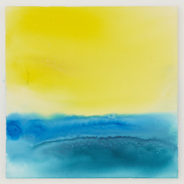 Yellow and Blue Wash IV by Anne Labovitz