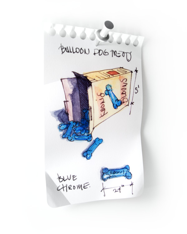Balloon Dog Treats, Blue by Miles Jaffe