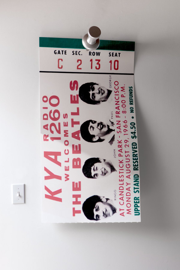 Beatles Ticket, 1966 -  edition #2 of 7 by Miles Jaffe