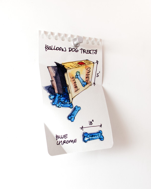 Balloon Dog Treats (blue) 3/20 by Miles Jaffe