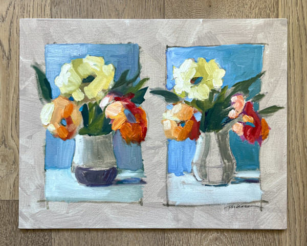 Primrose color study by Marcia Hoeck