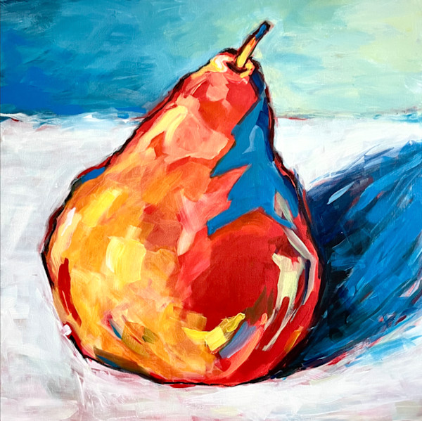 Portuguese red pear by Marcia Hoeck