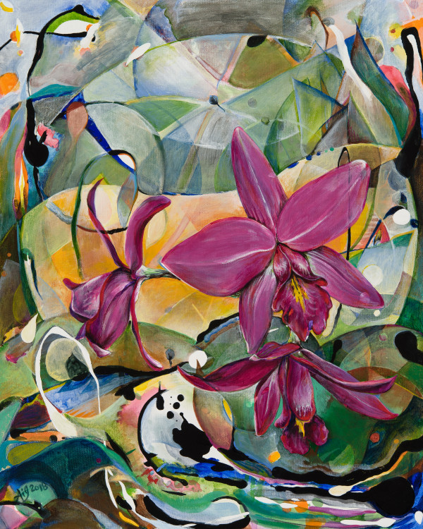 Orchidscape by Anna Iris Graham