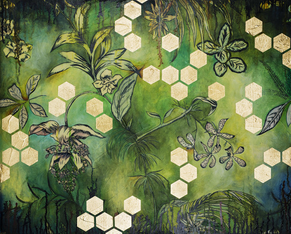 Hexagons (Tropical) by Heather Robinson