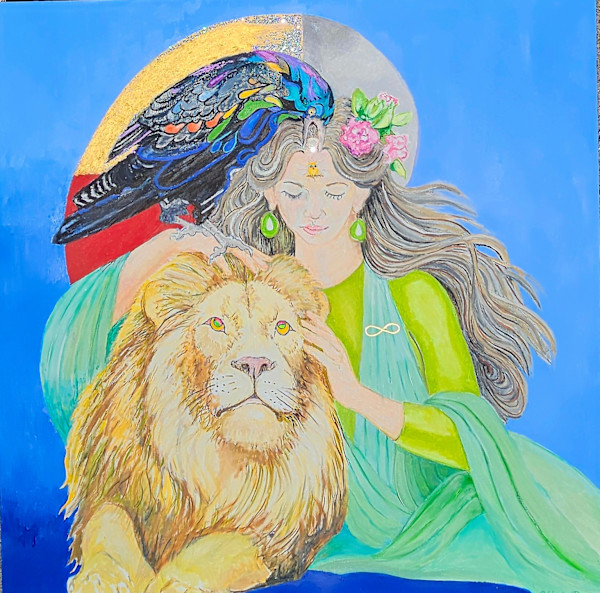 Strength; Tarot #8 by Debi Slowey-Raguso