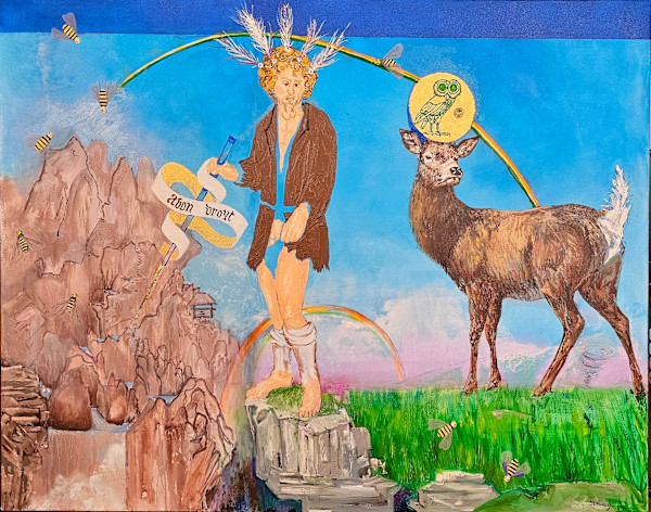 Teh Right Way Down,  48 x 64 inches by Debi Slowey-Raguso