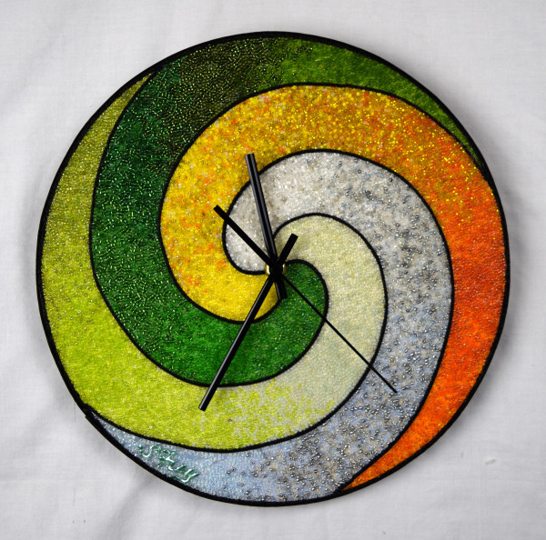Swirl Clock by Sabrina Frey
