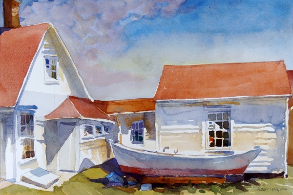"Keepers House - Monhegan Island, Maine" by Robert H. Leedy