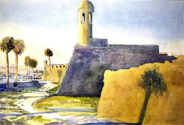 "Golden Hour, Castillo de San Marcos" by Robert H. Leedy