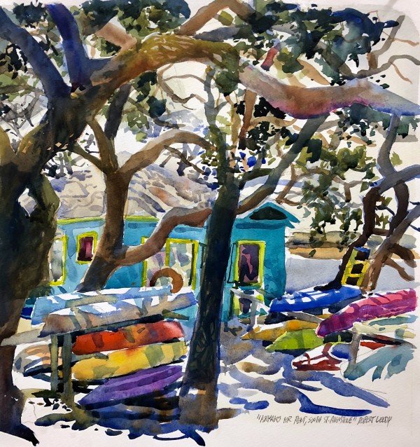 "Kayaks for Rent, South St. Augustine" by Robert H. Leedy