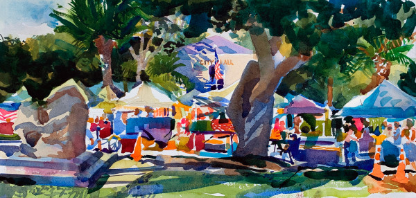 "Saturday Market, New Smyrna Beach" by Robert H. Leedy