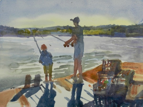 "The Fishing Lesson" by Robert H. Leedy