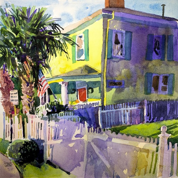 "Yellow House on Osborne, St. Marys, Georgia" by Robert H. Leedy