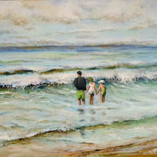 Big Brother, Little Sisters (SOLD) by Susan Bryant