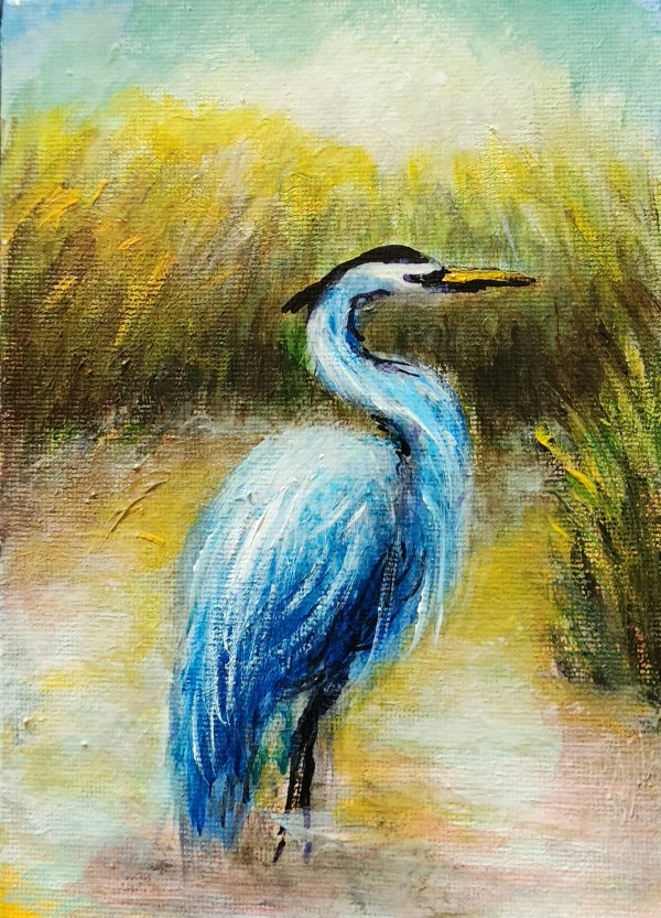 Blue Heron II (SOLD) by Susan Bryant