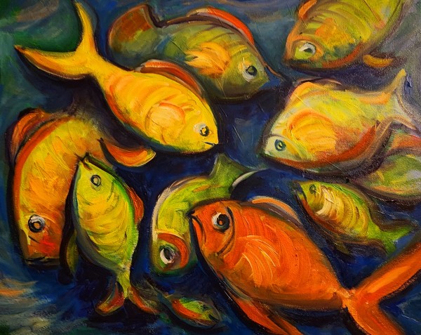 Vibrant Little Fish by Susan Bryant