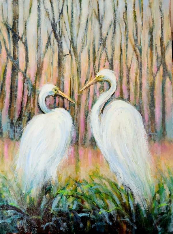Graceful Companions (SOLD) by Susan Bryant