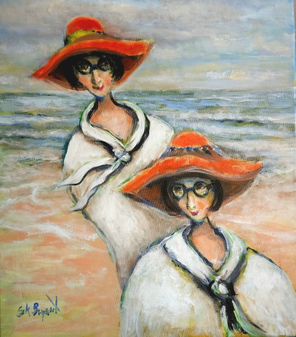Sisters at the Beach (SOLD) by Susan Bryant