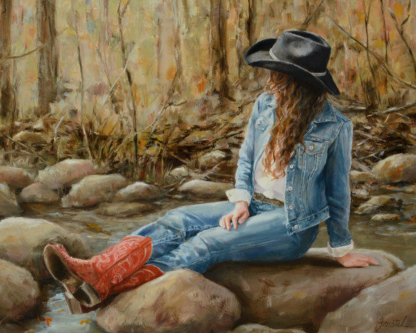 At the Creek by Cynthia Feustel