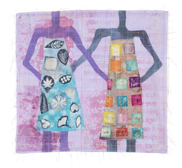 Figurative Cloth Collage 1 by Hollie Heller