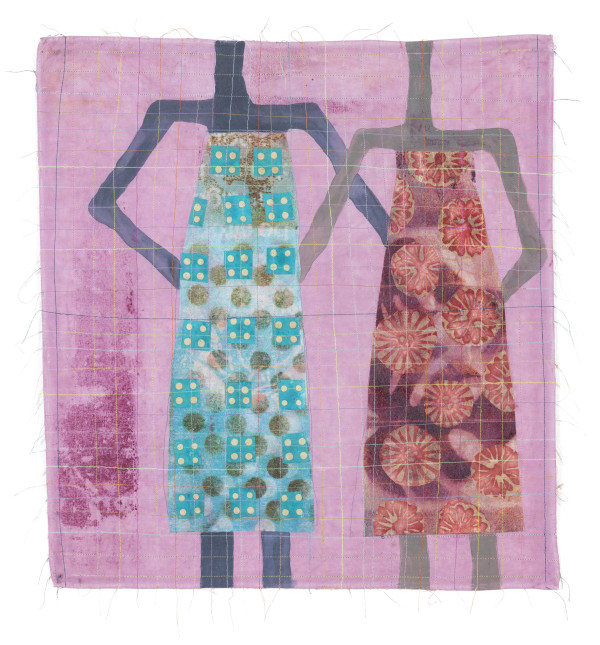 Figurative Cloth Collage 4 by Hollie Heller