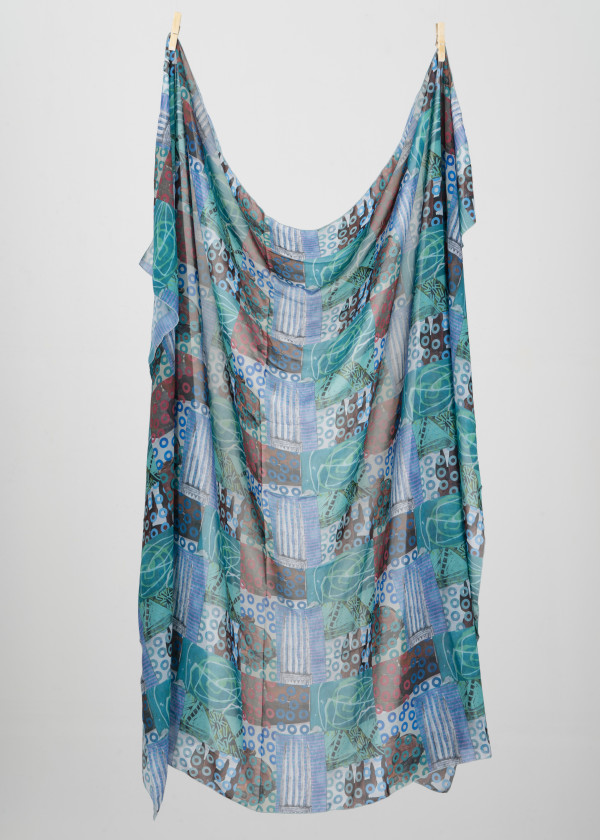 Sarong (Blue Green) by Hollie Heller