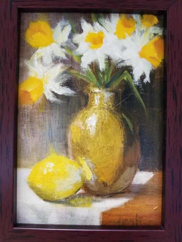 Daffodils with Lemon by Donna Pate