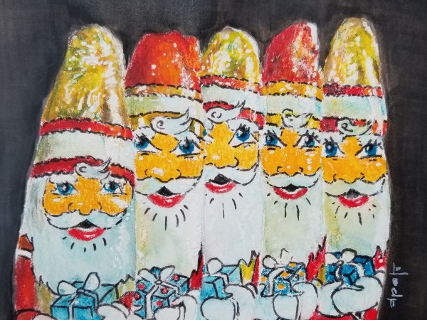 Chocolate Santas by Donna Pate