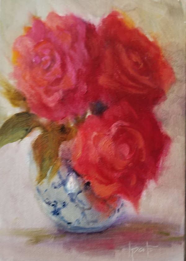 Vase of roses by Donna Pate, Image 1.
