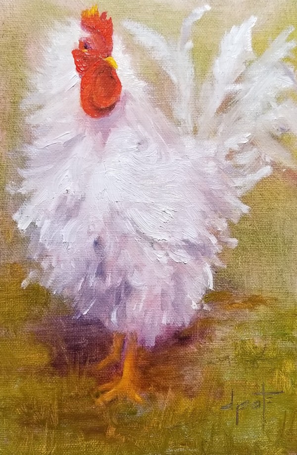 White Rooster by Donna Pate