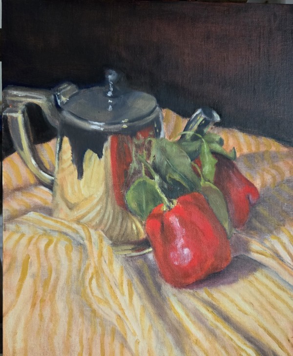 Red Bells and Silver by Donna Pate
