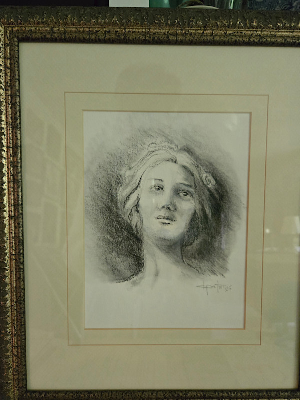 Vintage Sketch - Woman #1 by Donna Pate